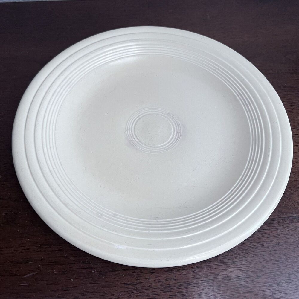 Vintage Fiestaware 10.25" Dinner Plate Fiesta Ivory Cream